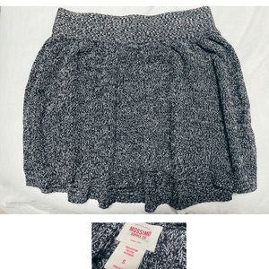 SOLD-Gray Knit Mini Skirt